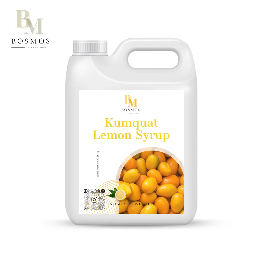 Bosmos_ Kumquat Lemon syrup 2.5kg - Best Taiwan Bubble Tea Supplier, Concentrated Syrup bubble tea