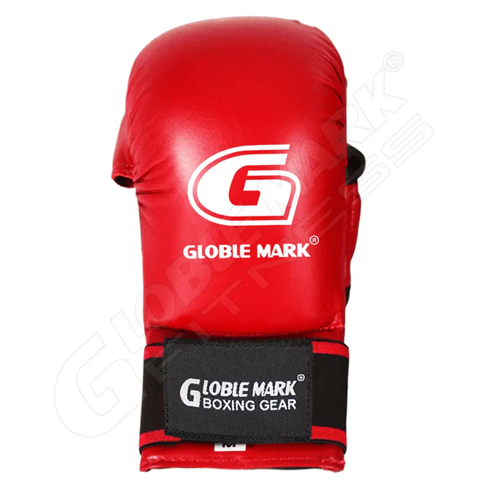 Unisex WKF Approved Karate Mitts Hand Protector Gloves for Martial Arts Sparring Training OEM Mitts with Thumb