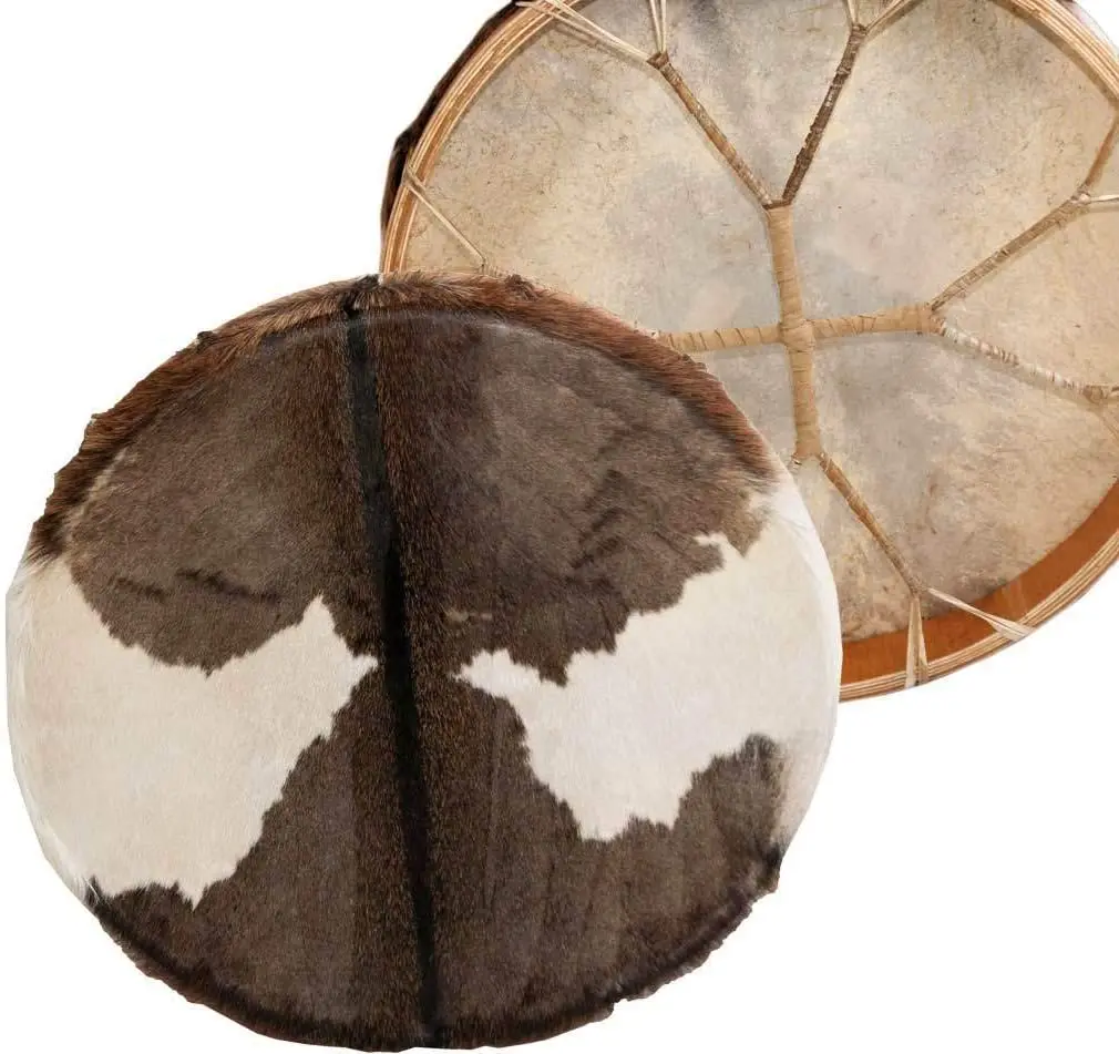 50cm Cowhide Shamanic Shaman Drum Round Music Sound Therapy