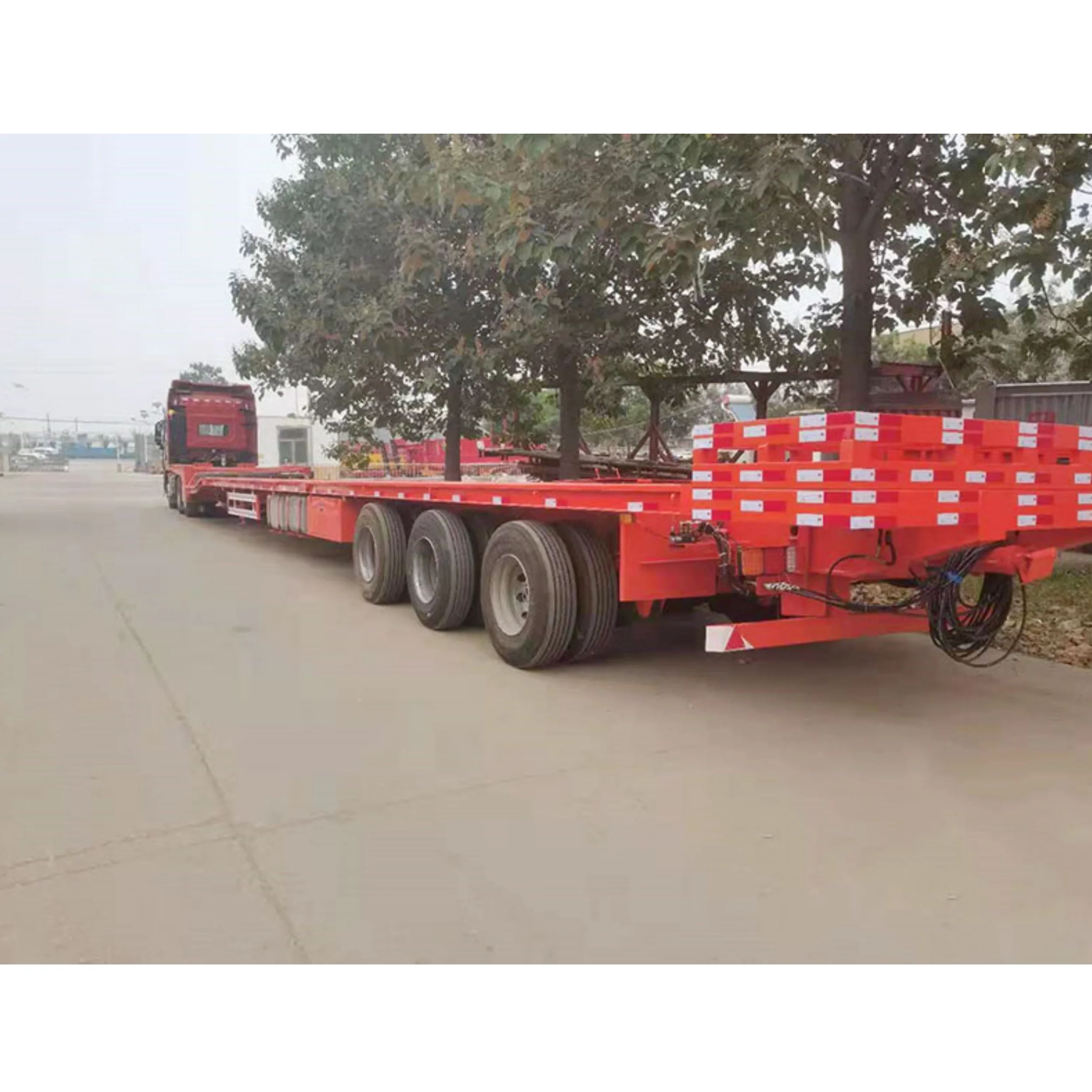 65m 75m long Wind Turbine Wind Mill Blade Truck Trailer 8 Axles In 4 Lines Wind Power Blade Adapter Truck Trailer Turntable