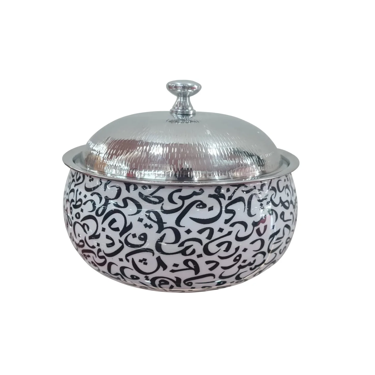 Big Size Luxury Style Set Of 3 Custom  Finishing Stainless Steel Food Storage Casserole Server Hot Pot At Inexpensive Price