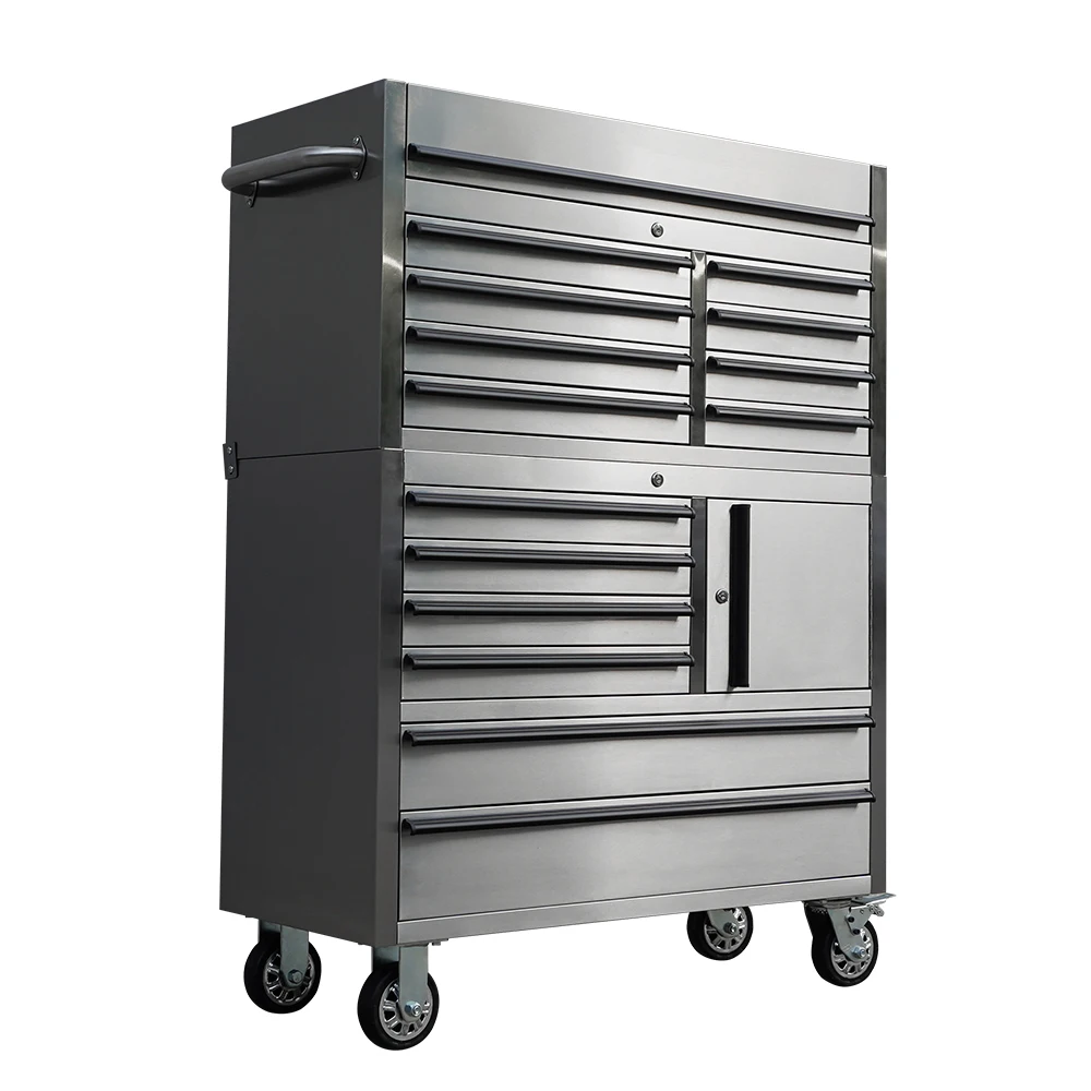 Hyxion manufacturer Stainless steel 41inch 14 Drawers Tool Chest for home