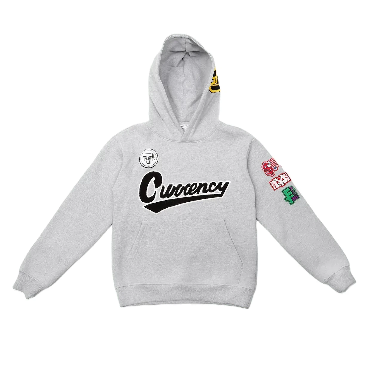 Men Fashion Customized Chenille Embroidery Winter Hoodie Sweatshirt Pullover custom hoodie embroidery