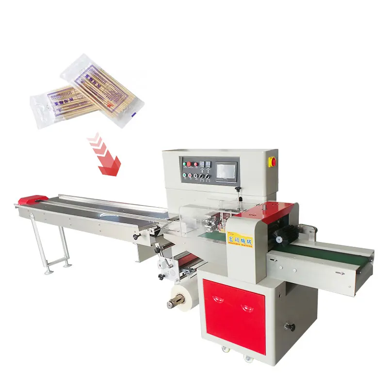 High quality automatic pillow type medical alcohol cotton swab packaging machine