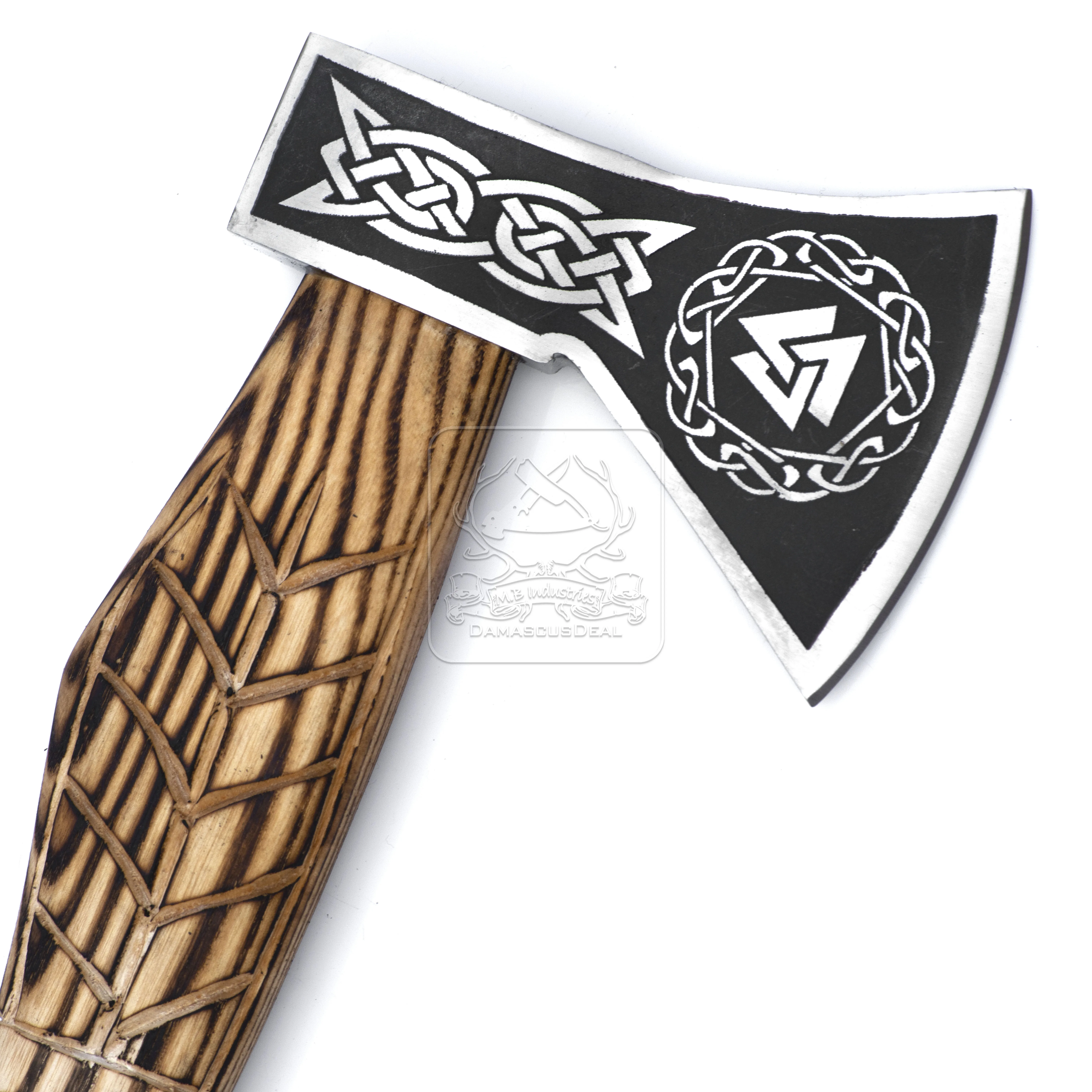Viking Tomahawk Hatchet DD-VikingAxe-111 Hand Forged Axe Bearded Viking Axe Wholesale Top Quality Hand Made Axe Wooden Handle