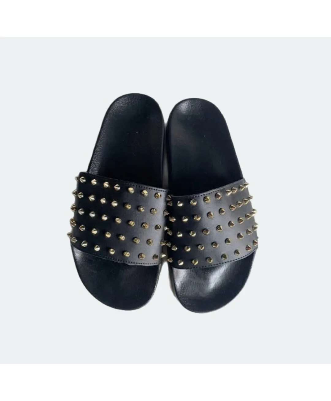 Hot Selling Spike Slides Bold Stud Sandals Edge Luxe Slippers Metallic Grip Slides Punk Edge Sandals StudFlex Slides