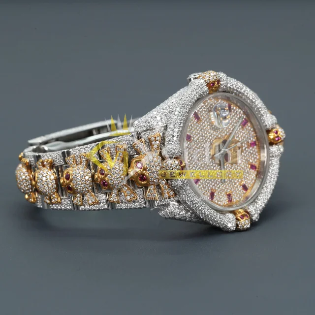 Unique 2024 Luxury Customize Diamond VVS Moissanite LGD Watch Mechanical GIA Certified Full Gold Automatic Watches For Unisex