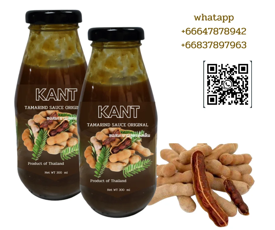 KANT Tamarind Sauce Original Product Premium Grade From Thailand 300 ML In Glass Bottle OEM Kancheewalanad company limited