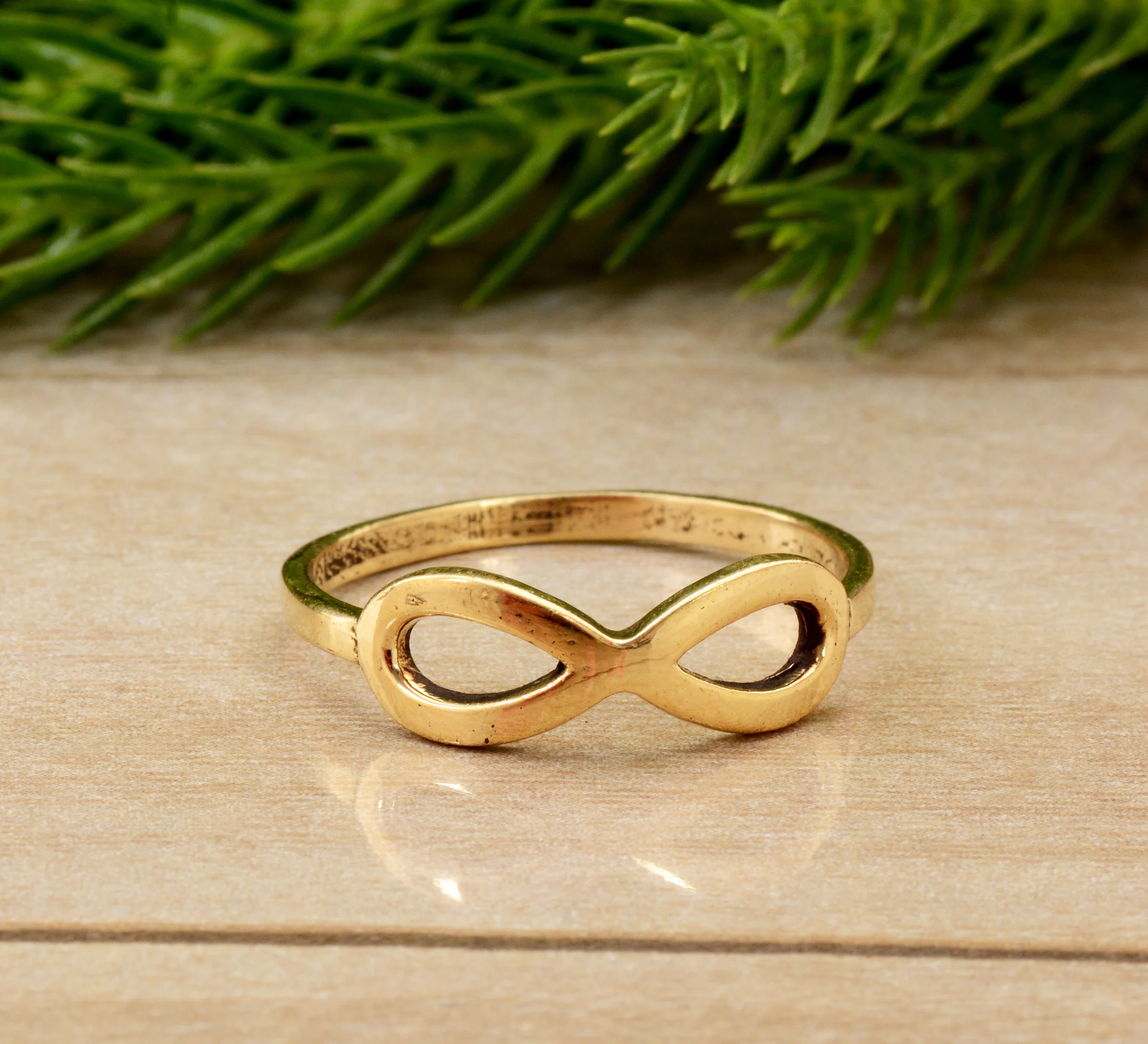 Top selling Solid Brass Midi infinity Ring in 925 Sterling Silver Or 18K Gold plated jewelry for women fashion Accessories