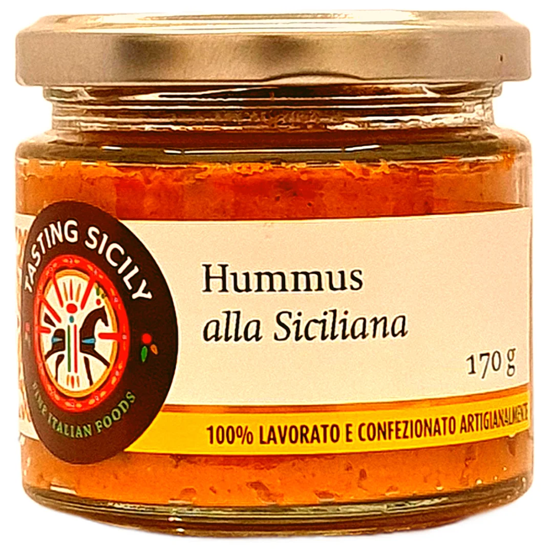 Best Quality Made in Italy Sicilian Hummus  jar 170g ready to eat