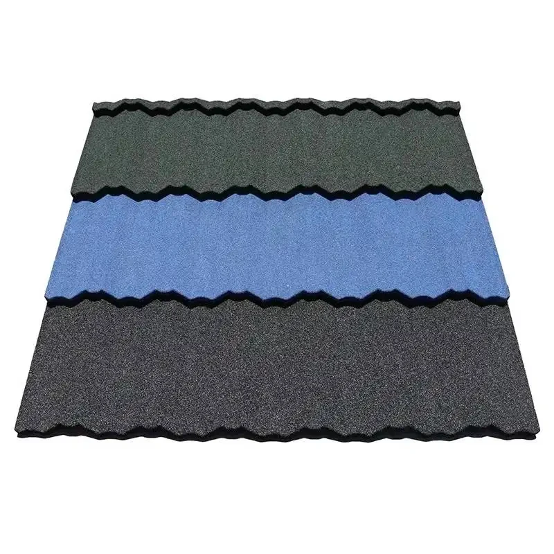best sell color coated Stone metal Roofing tile galvanized steel roof tile