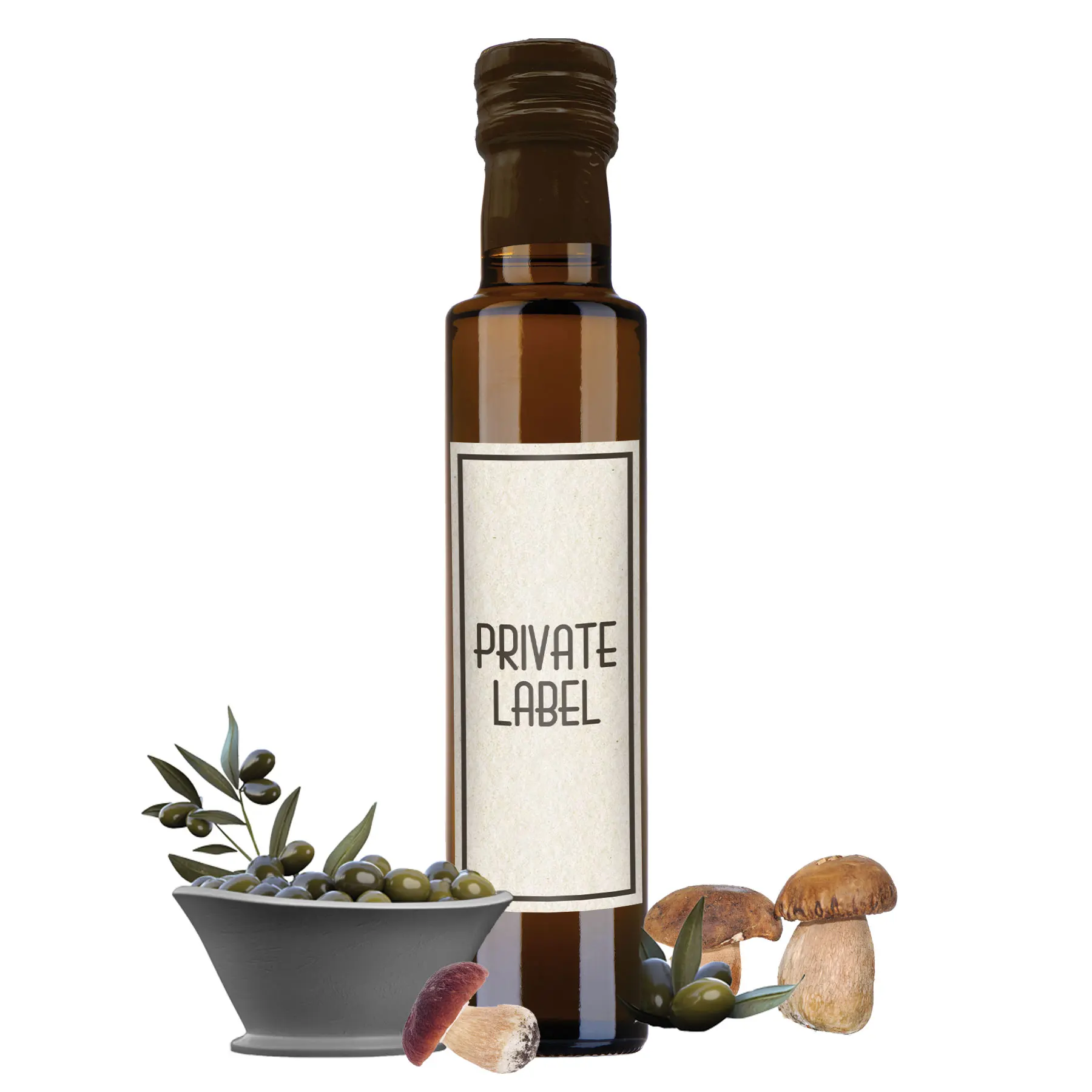 Black truffle flavored oil -  100% Italian with personalized label for hotel corporate gadget ideas for Christmas gifts me