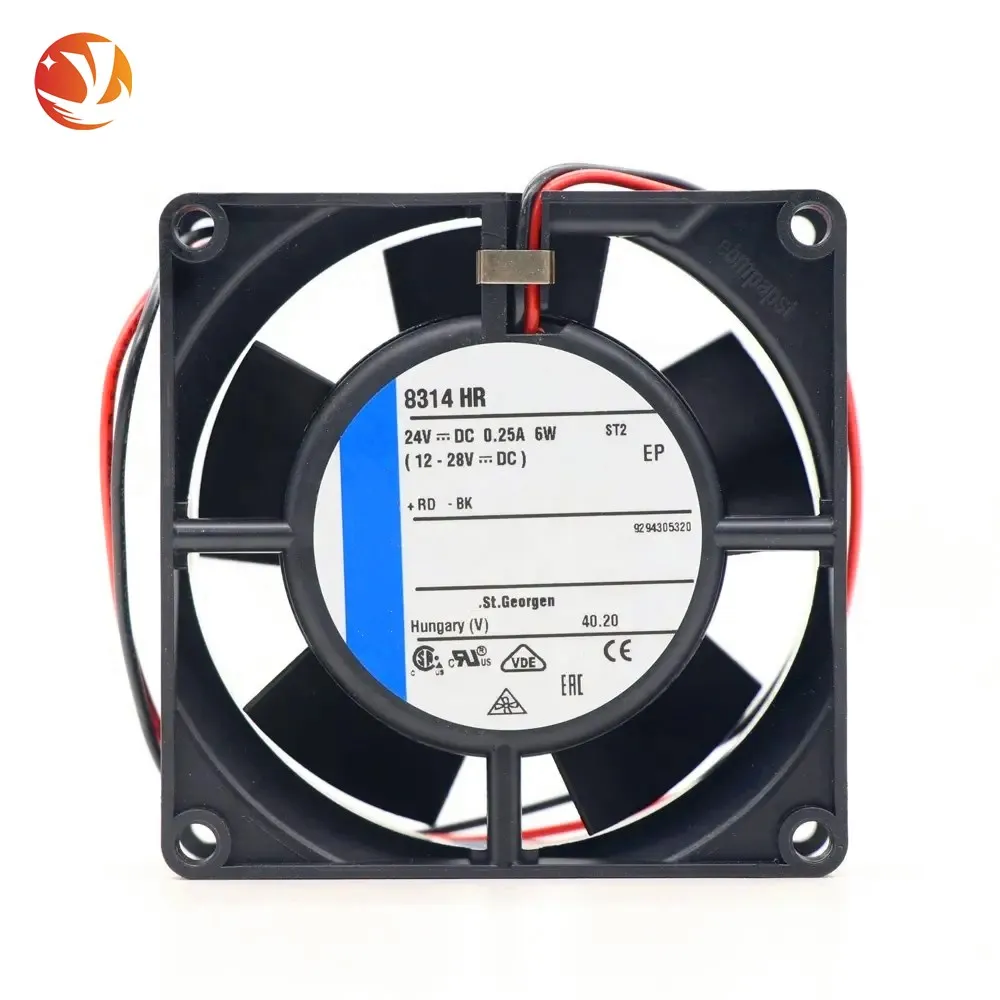 YJL 8314HR 8032 80x80x32mm 8cm IP20 24V DC 47.1 CFM 0.25A High Speed Siemens Inverter Cooling Fan