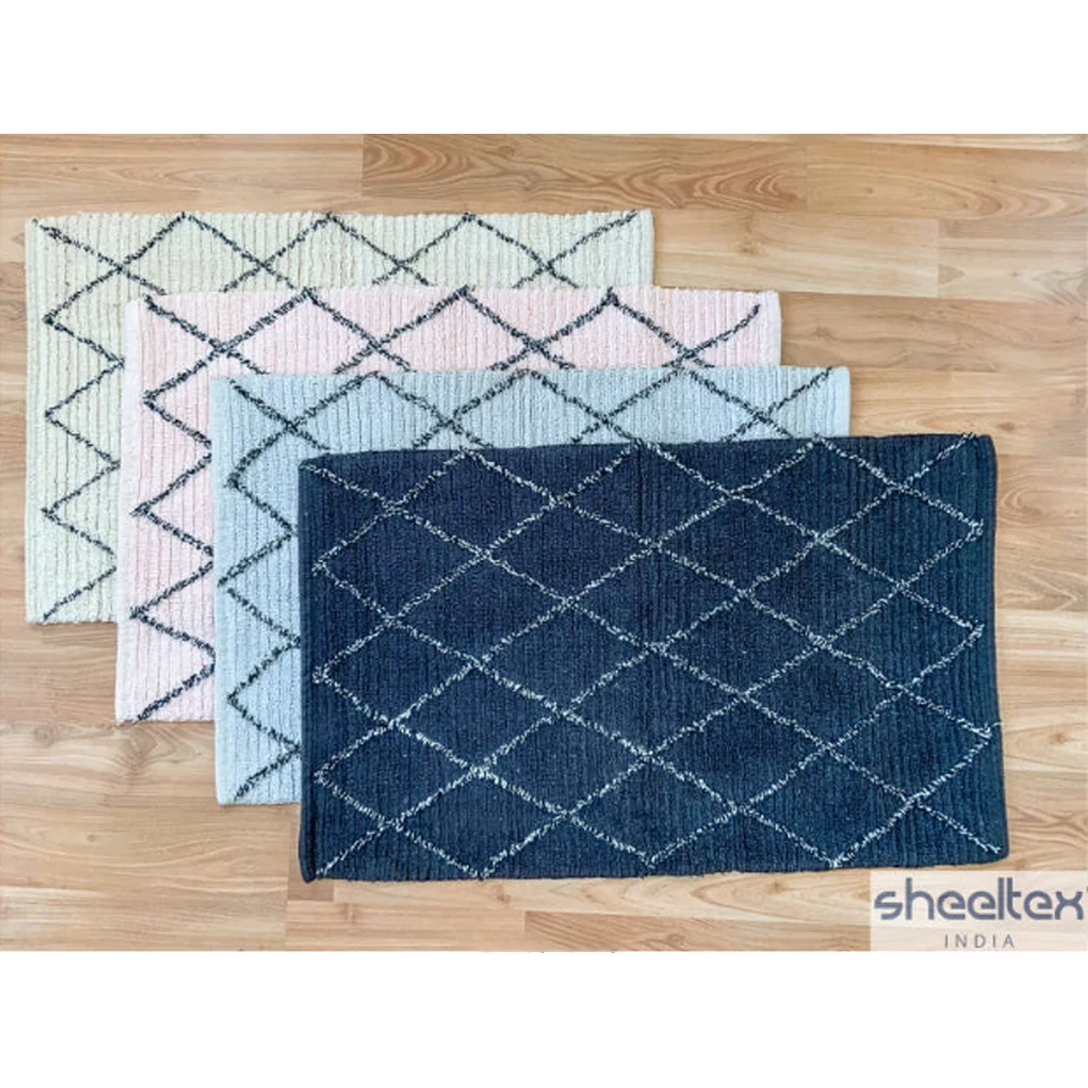 Most Selling Anti Slip Bathmat Best Quality 100% Cotton Bathmat Available At Custom Sizes