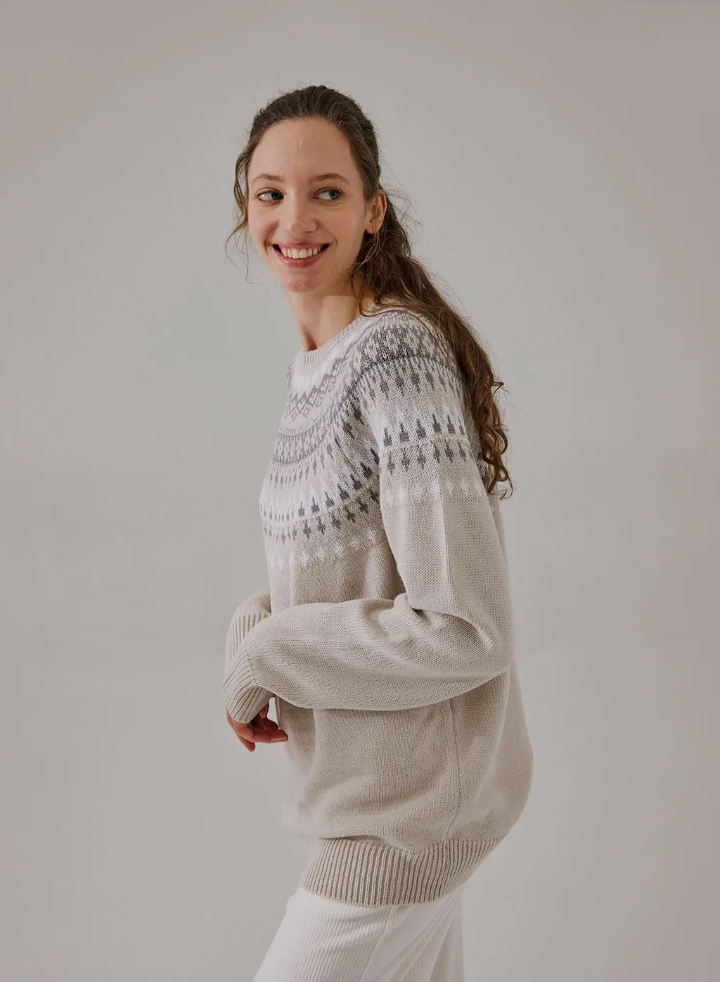 Wholesale Unisex Jumpers Couple Family Merry Christmas FairIsle Christmas Jumper