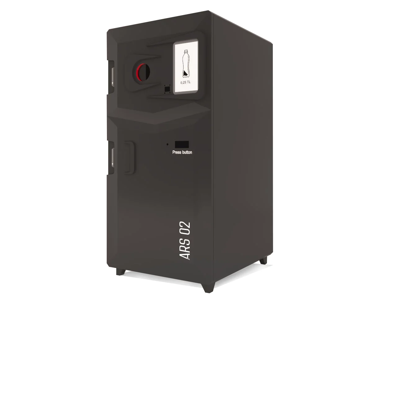 Smart Reverse Vending Machine for Recycling Glass Bottle  Plastic and Can with Sorting and Pressing Recycling Vending Machine