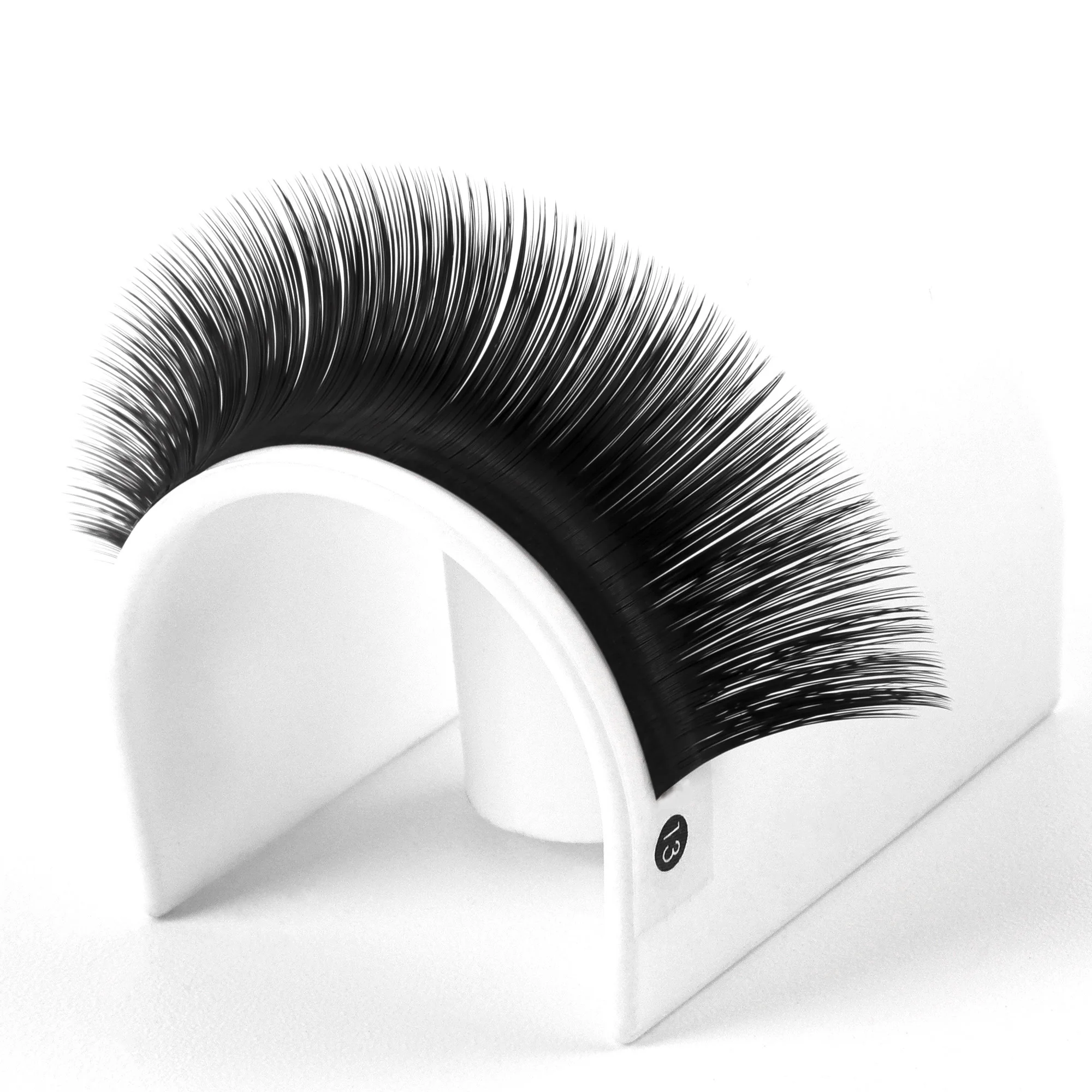 Double layer eyelash extension easy fan 0.03 0.05 0.07 lash trays matte black easy fan bulk lashes wholesale manufacturer
