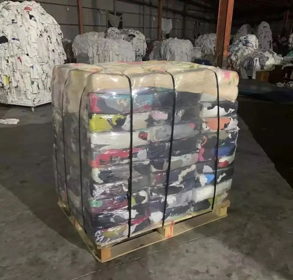 White Cotton Wiping Rags New Cotton Wiper Bales in Wholesale Shirt Premium Industrial Packaging Color Cleaning Origin Oil from