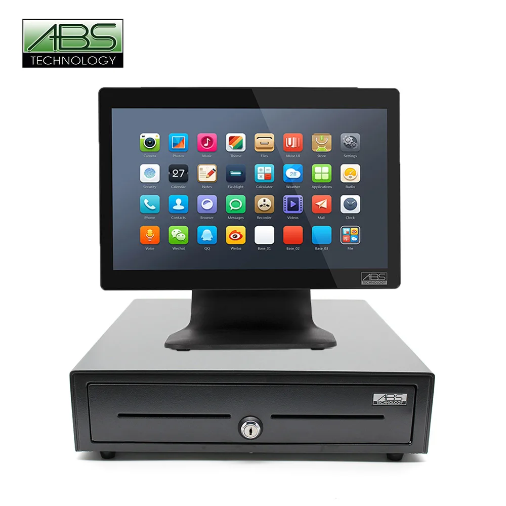 Самый продаваемый кассовый комбинированный одноэкранный POS-терминал в комплекте с ящиком для наличных и принтером 58 мм