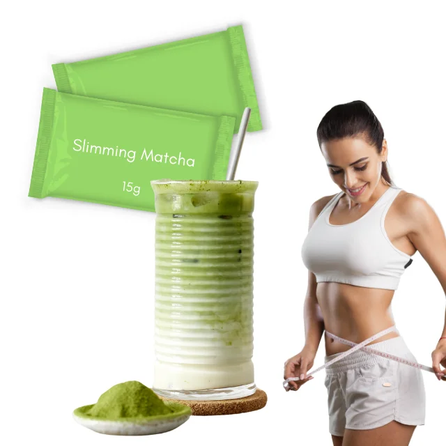 Custom Logo Men Healthy  Safe hypertension ISO Japanese Matcha Detox drinks 10 kg down Flat tummy Matcha Latte Powder