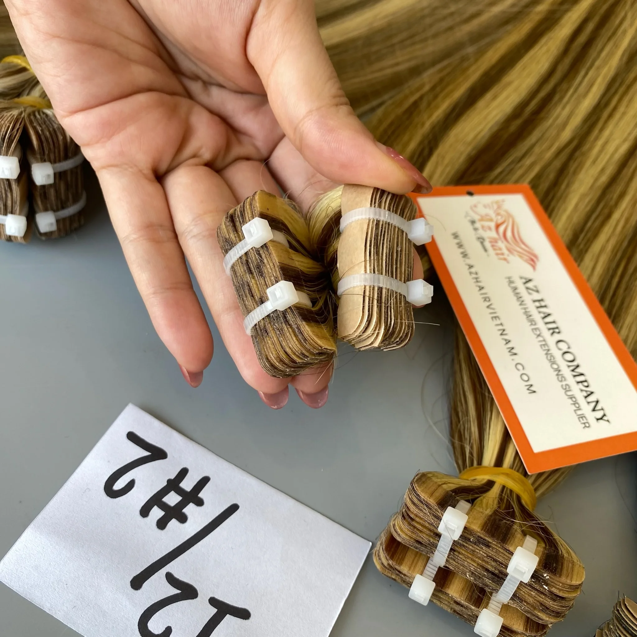 High-end Vietnamese Tape in Human Hair Extensions Top-notch Hair Quality No Mix Synthetic Vietnam Hair Supplier