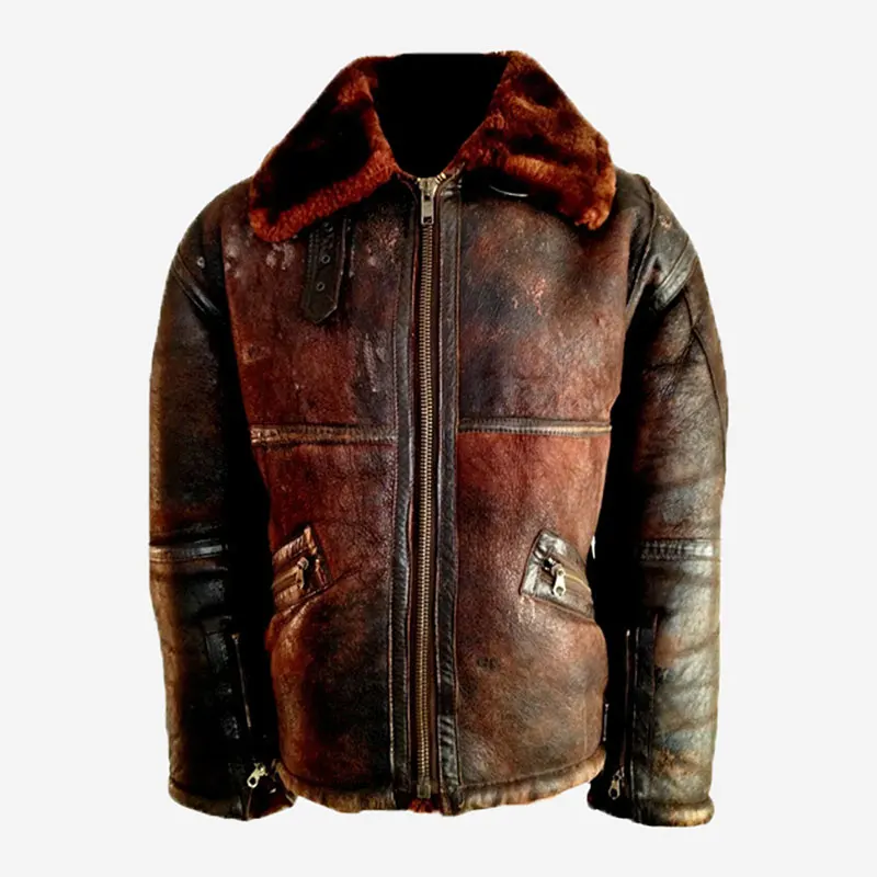 Ww2 B3 Jacket  Distressed Leather Bomber Jacket Pilot Aviator Mens Bomber Leather Jacket