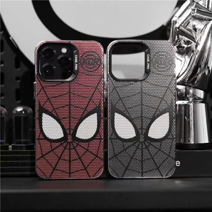 Fashion Design IMD Hard PC Spider Man Phone Case Cartoon Anime Back Cover For iPhone 14 pro max 13 12 11 Shell