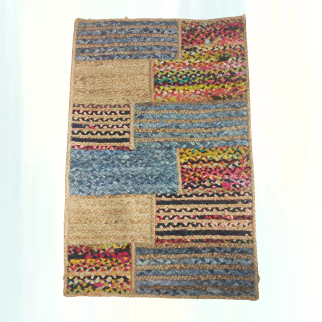 Hot Sale Carpet 160 x 230 cm for Centre Rugs in Cotton Chindi Wool Silk Anti slip Fatigue Floor Mat