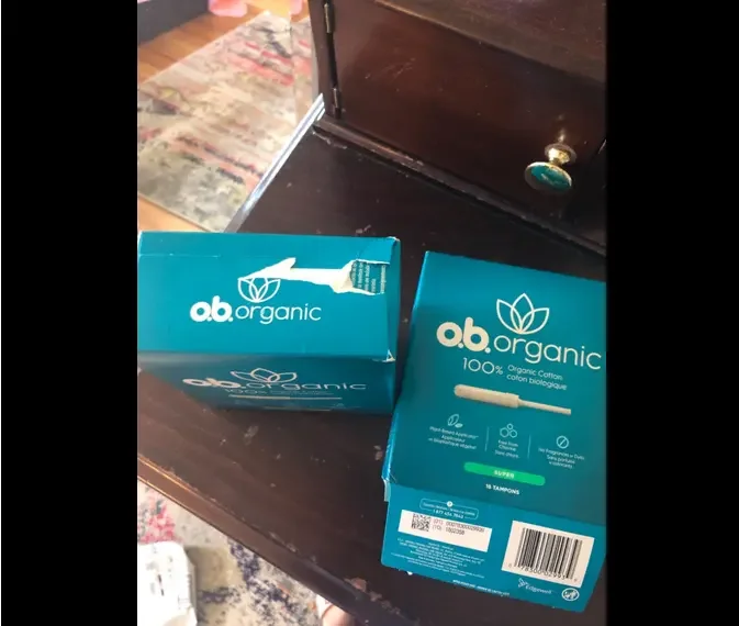 Best o.b-Organic Tampons with New Plant-Based Applicator*, 100% Organic Cotton, Regular, 18 Count