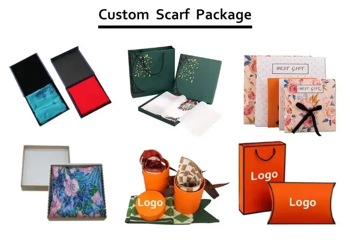 Custom Size Silk Scarf Women Hair Wholesale Digital Printing Scarf With Custom LOGO Luxury 100% Silk Scarves