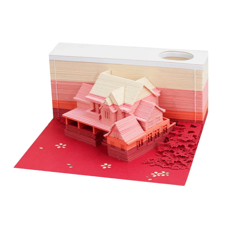 Elevate Your Workspace with Gift Ready 3D Memo Cube Holder Whimsical 3D sticky note creations
