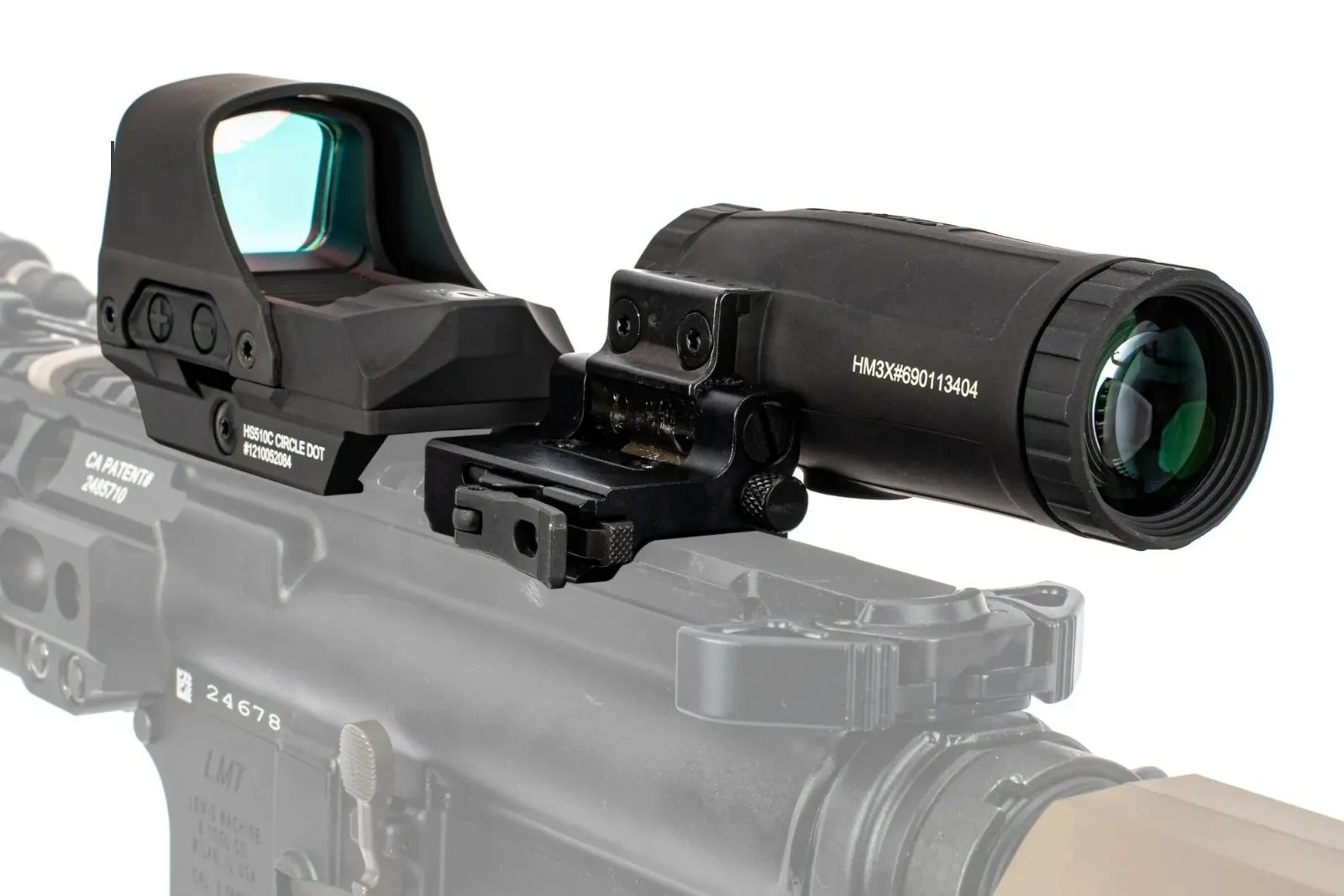 Самые продаваемые 100% оригинальные Holosun HS510c Refle-x Red Dot Sigh + HM3X 3X набор лупы доступны для оптовых покупателей
