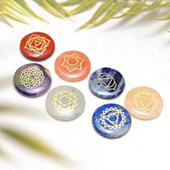 Wholesale 7 Chakra Reiki set For Sale Reiki Healing Set wholesale chakra reiki Set High Quality Wooden Chakra Box