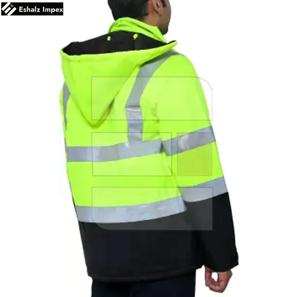 Wholesale Working Wear Traffic Vest Customized Logo Printing Light Weight Men Full Sleeves Safety Traffic Jacket