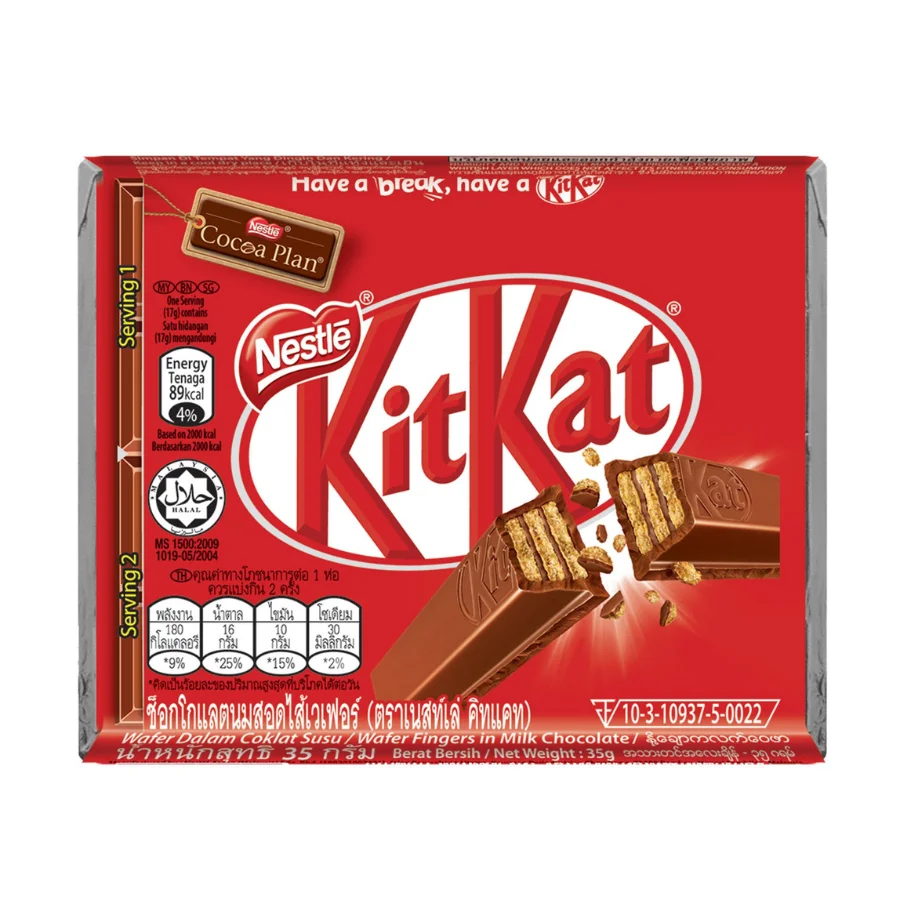 Top selling KitKat Chocolate 4F 35g - AluFoil KitKat wafer dark chocolates and sweets exotic snacks