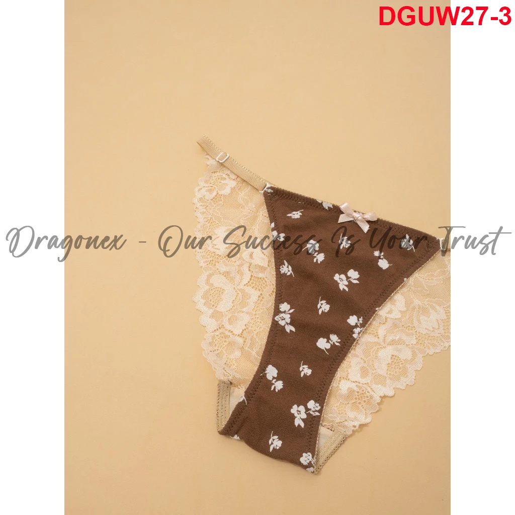 Period Panties Made Of High Quality Materials Cotton Mixed With Cute Little Flowers Wire-free Elastic Bra Adjustable Lace Pants