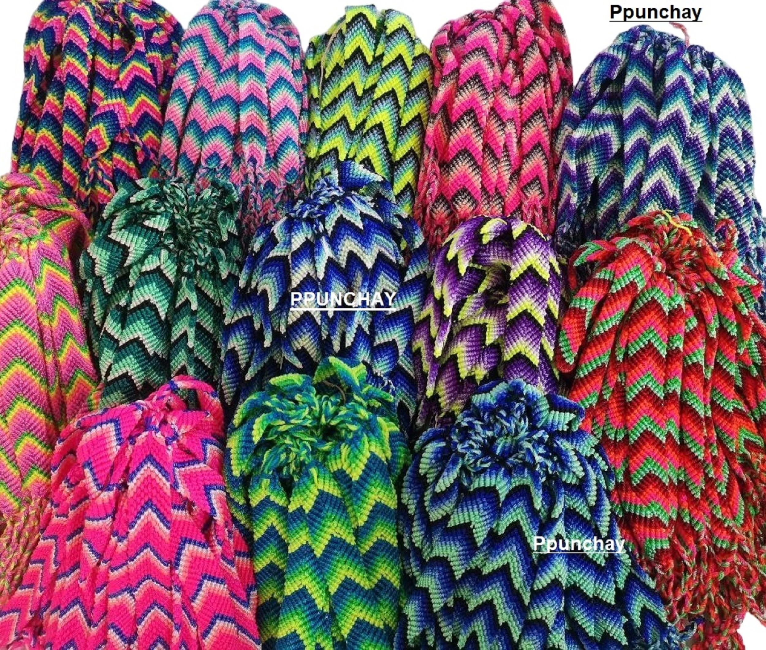 Unisex Trendy Ethnic Beaded Bracelets Classic Palm Punchay Designs from Peru Stainless Steel Gold Plating Wedding Parties Gifts