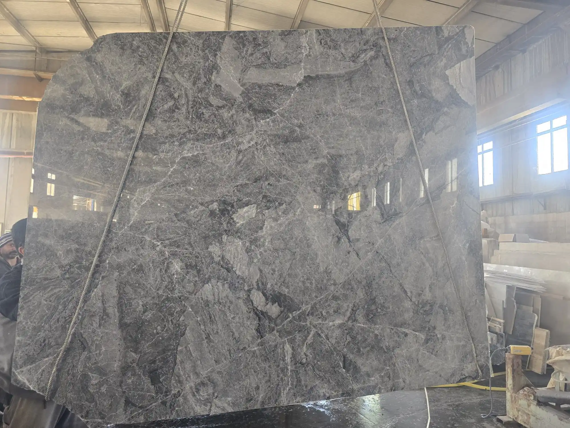 2024 Royal Grey Marble 2cm thick Slab Polished Finish Indoor& Outdoor& Wall & Terrace & Pool Deck& Garden decoration from Turkey