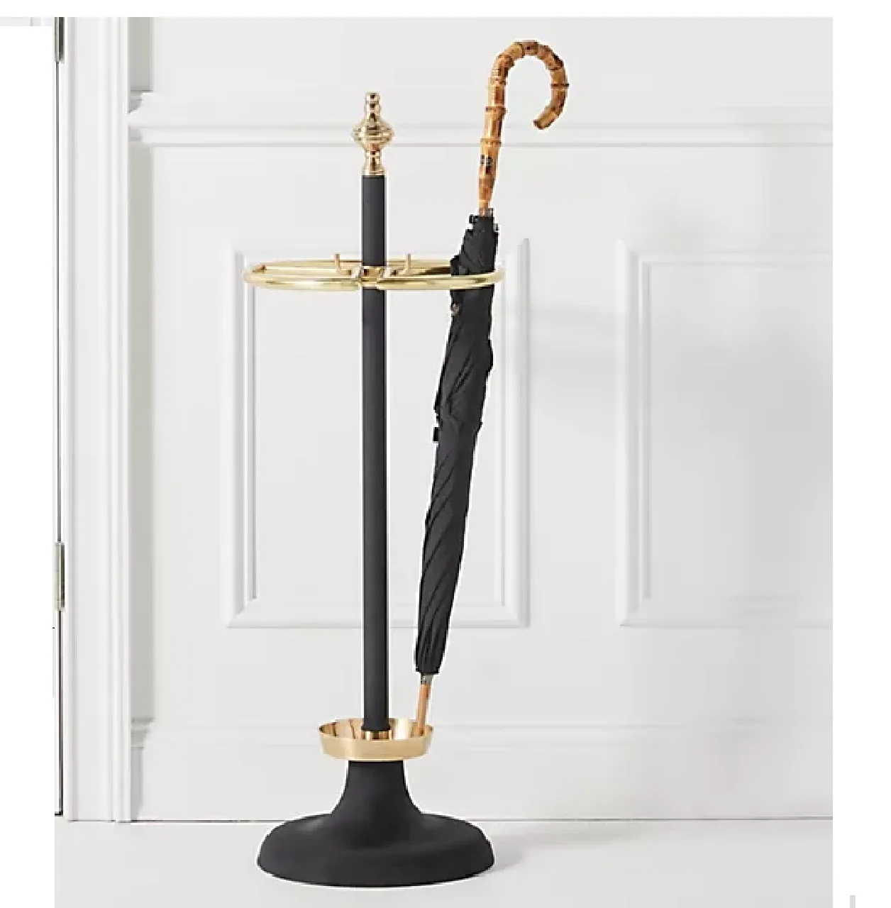 Shiny Look Gold Color Simple Design Umbrella Stand Umbrella Storage Rack Umbrella Bucket Household Supplies New Home Decoration