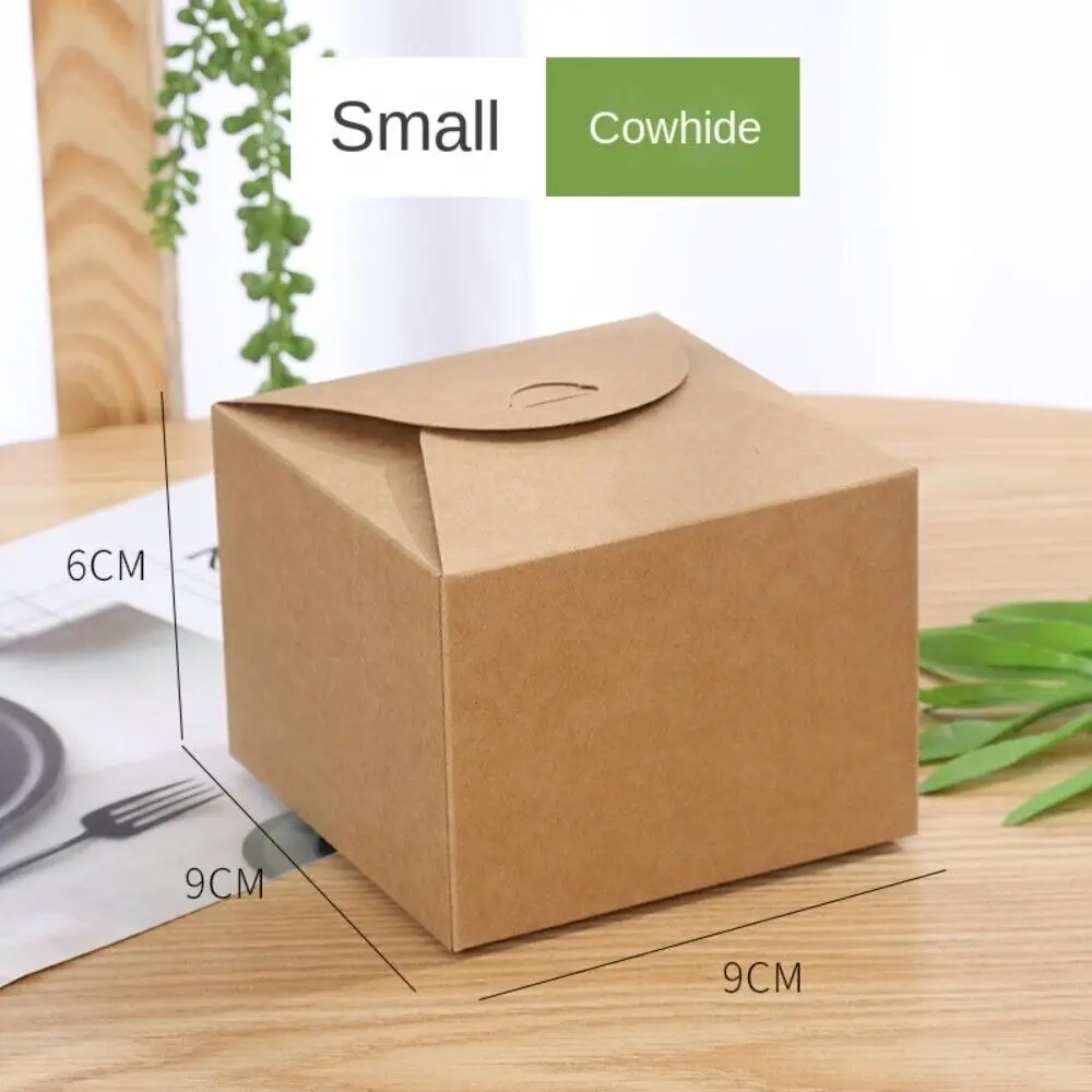 TRIHO TRb-1166 Kraft Paper Gift Package Square Packaging Tags for Candies and Crafts Matte Finish Embossed Cardboard Material