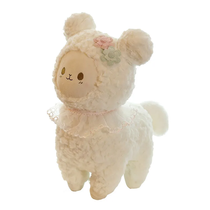Cute cute fun animal sheep stuffed plush doll cute doo can accept customized sheep plush toy doll alpaca toy rag dolls