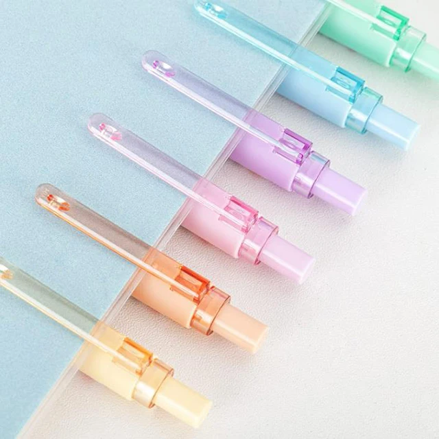 Plastic Pens Retractable Soft Touch 0.5mm Fine Point Refill with Gel Ink Tips Pen and Custom Logo