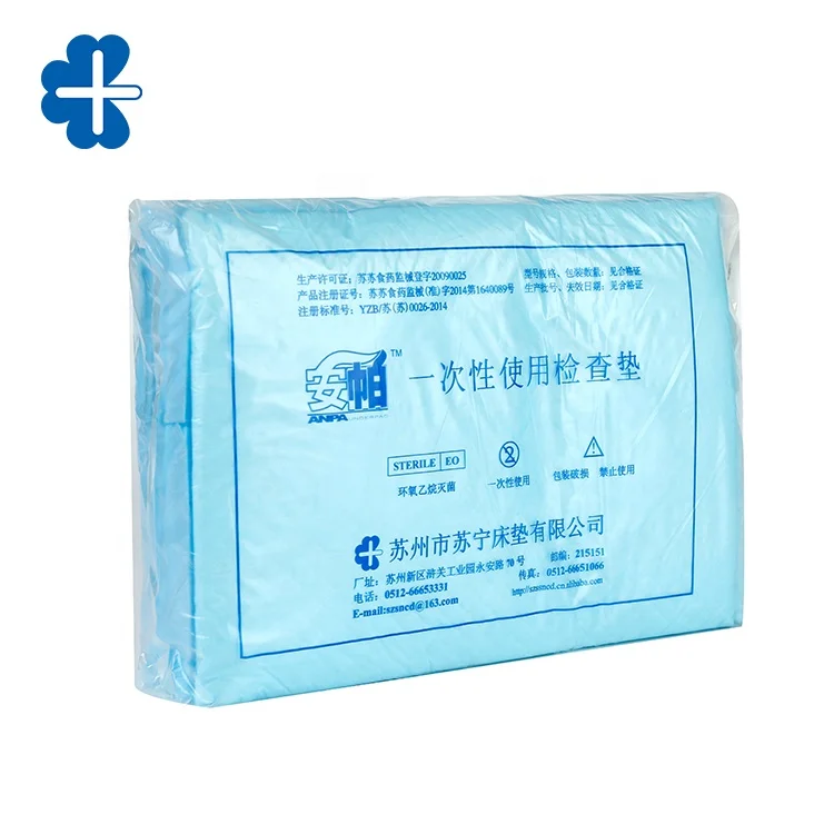 Spunbond Nonwoven Waterproof  Urinary Incontinence Bed Pads Exam Drape Paper Sheet