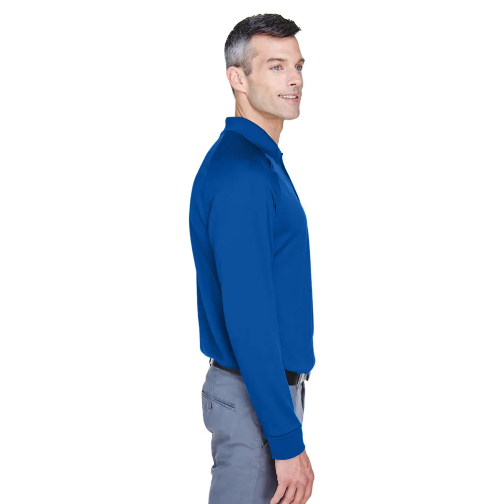 Spring autumn long sleeve V-neck button mens casual shirt polo shirt