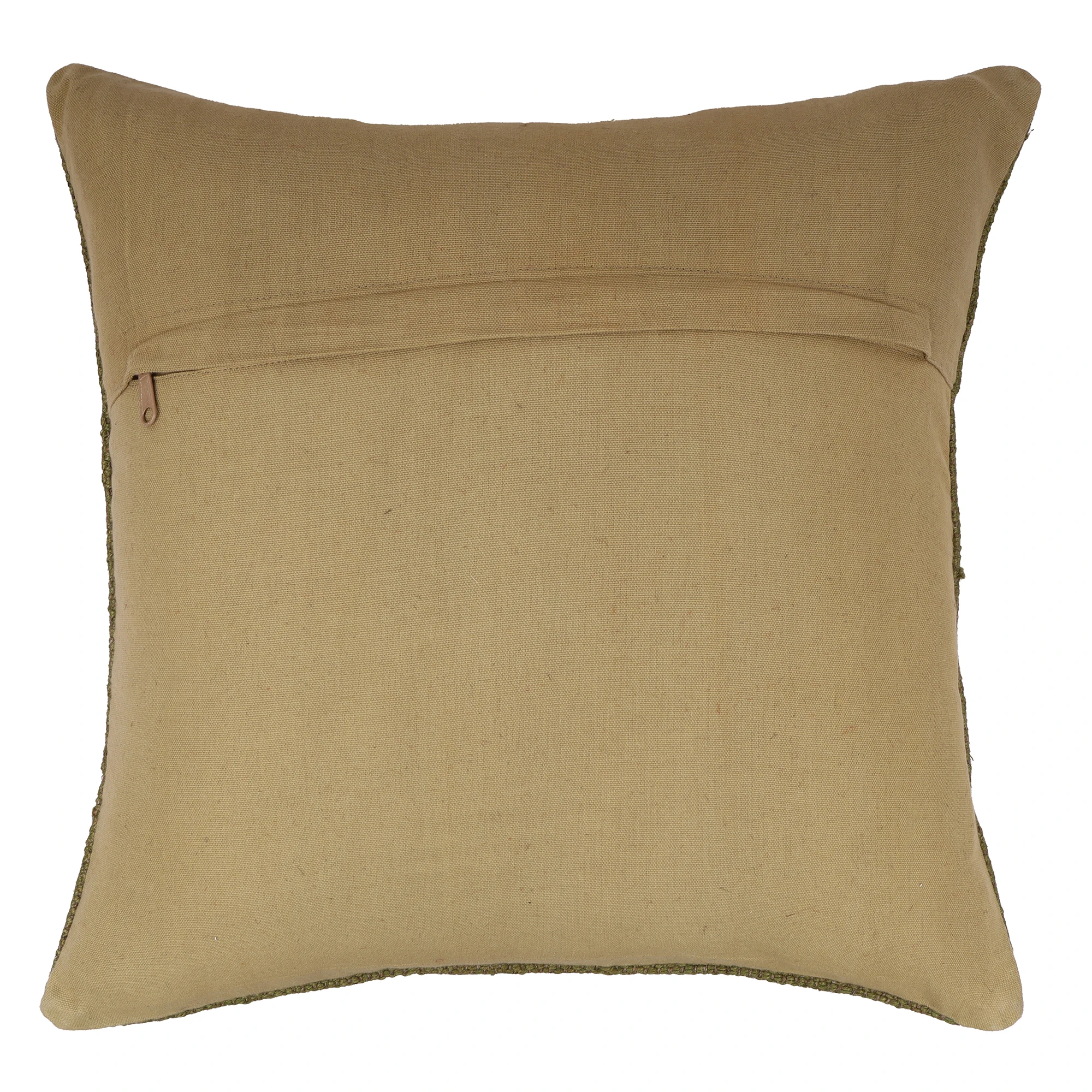 Authentic Traditional Square Cushion Seat Pad Hand-Woven Wool Jute Pillow for Home Decoration Sofa Chair Back Support