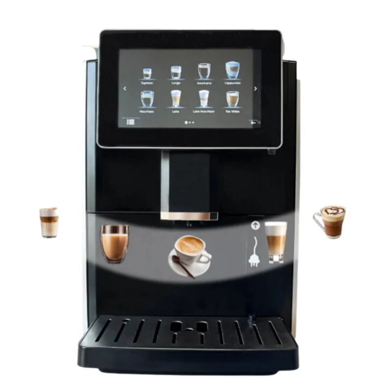 Professional Fully Automatic Commercial Espresso Coffee Maker Touch Screen New Manual Battery Options Capsule Coffee Machine