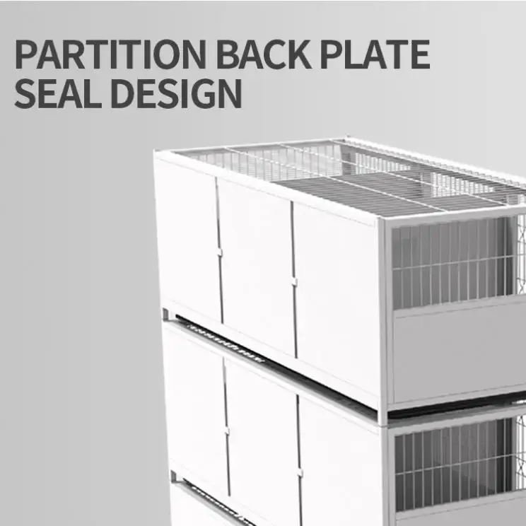 2023 Novelty Designed China Commercial Glass Stackable Pet Animal Dog Breeding Cages Large Heavy Fashion Dog Pet Metal Cage