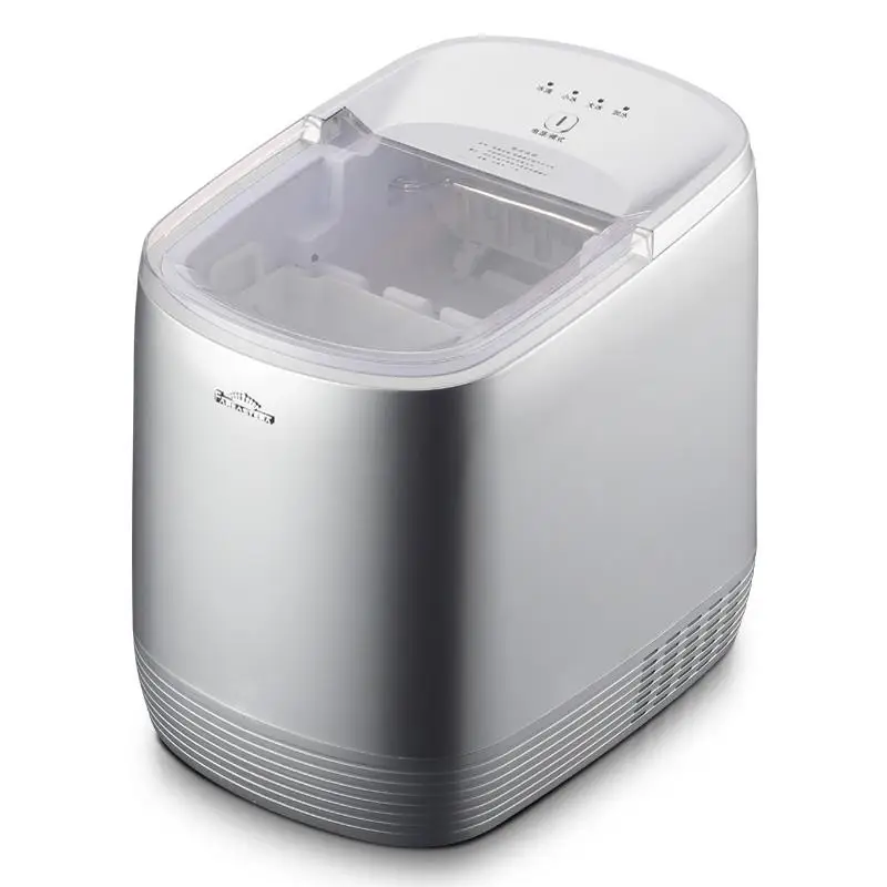 Nugget Ice Maker Countertop Portable Ice Machine for Sale Bullet Round Shaped Push Button 12-15kgs/24h 12kg/day 2.2litre Plastic