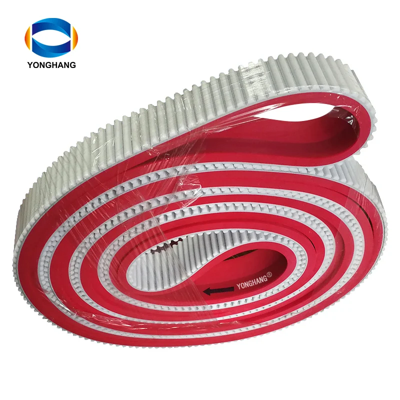 wholesale T AT HTD type PU and Rubber belt for food industry and package industry seamless and openPU timing belt