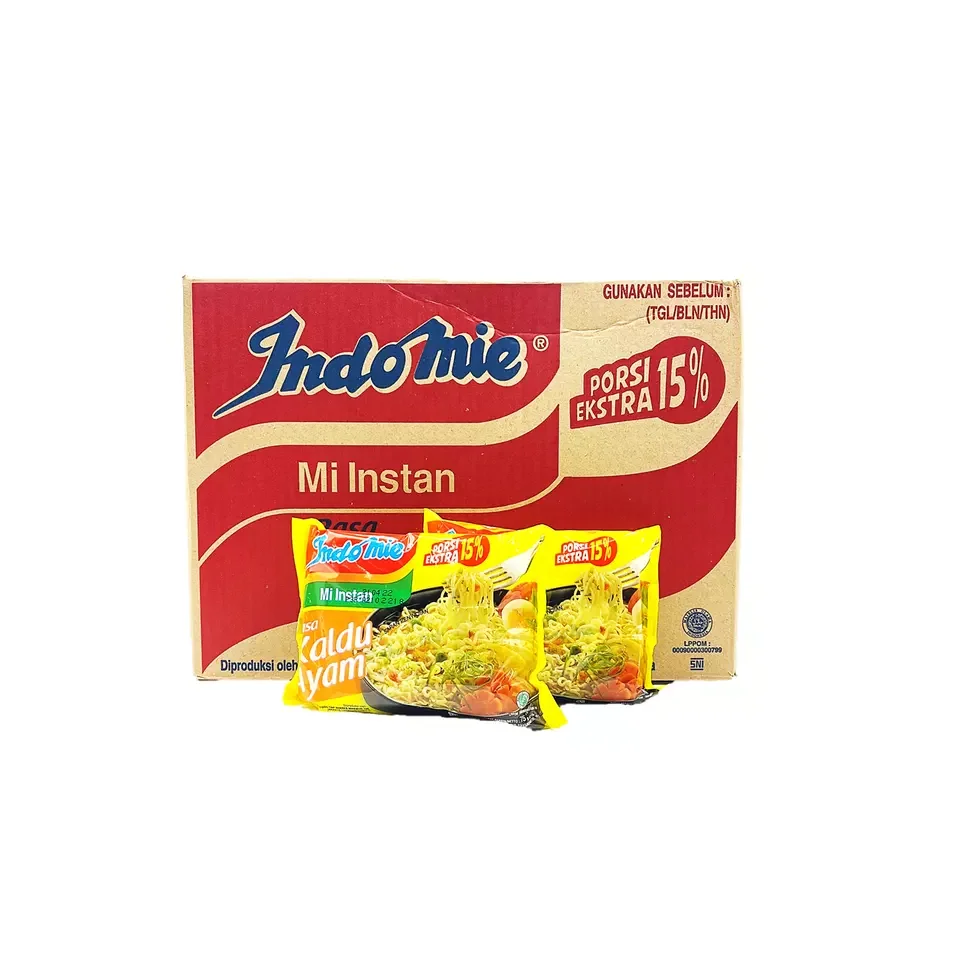 New Arrival Fast Cooking Refined Processed 40 Sachets/Carton Delicious Indonesian Kaldu Ayam Flavor Instant Noodles for Sale